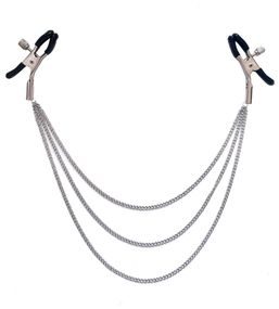 Затискач для сосків Art of Sex Nipple Jewerlry Three Chains Сріблясті One Size