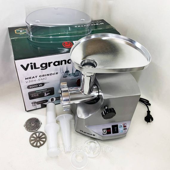 Электромясорубка бюджетная ViLgrand, Мясорубка для помидоров, Электромясорубки электрические бытовые EI-33 | Зображення 6
