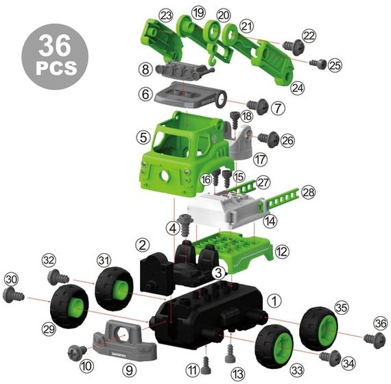 Будівельний кран Diy Spatial Creativity LM8044-DZ-1 (CJ-1365129) | Зображення 2