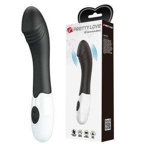 Вібратор для точки G Pretty Love Elemental Vibrator чорний, 19 х 3.2 см Sex Aura