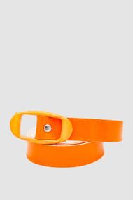 Ремінь жіночий лаковий 196R55TOW1, колір Помаранчевий