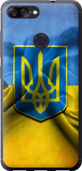 Чехол на Asus ZenFone Max Plus M1 ZB570TL Флаг и герб Украины 1 "375u-1361-17620"
