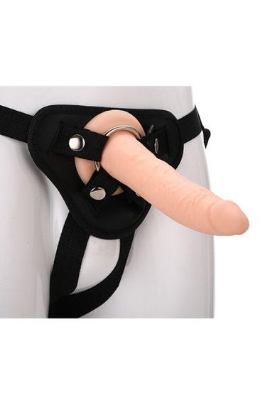 Реалистичный страпон REALSTUFF STRAP ON REAL DILDO sexstyle | Зображення 1
