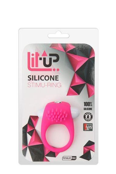 Ерекційне віброкільце LIT-UP SILICONE STIMU RING 5 PINK Sex Aura | Зображення 1