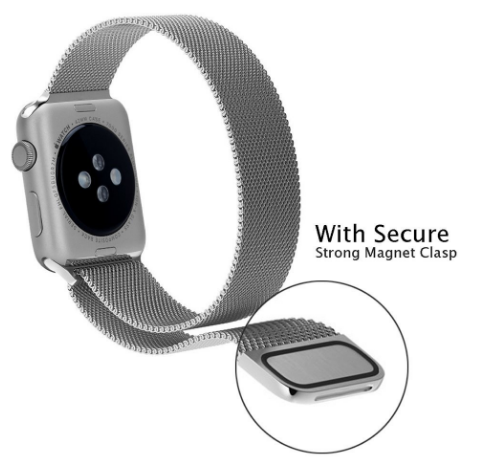 Міланський сітчастий ремінець Primo для Apple Watch 38mm / 40mm / 41mm  - Silver | Зображення 1