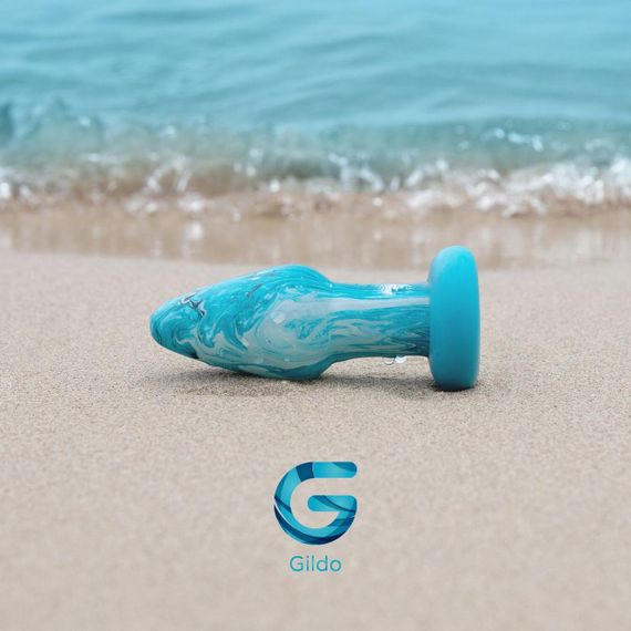 Стеклянная анальная пробка Gildo - Ocean Curl Glass Butt plug | Зображення 6