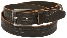 Ремень под джинсы Skipper коричневый 3,8 см