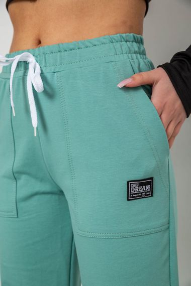 Спортивні штани жіночі, колір оливковий, 247R4670 | Зображення 4