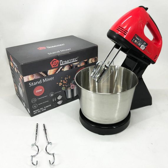 Стаціонарний міксер з чашею, Надійний міксер для кухні, Міксер з двома віночками для кухні XS-63 | Зображення 7