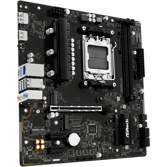 ASRock A620AM-X (AM5/A620A, 2*DDR5, PCIex16, DP/HDMI, 4xSATA, 2xM.2, 2.5GLan, 8ch, mATX) | Зображення 2