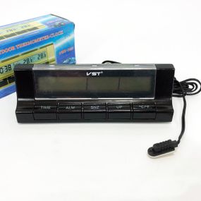 Автогодинник з термометром VST-7037 RU-87