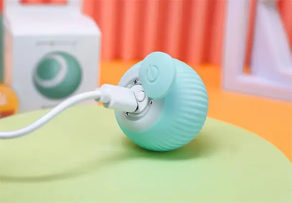 Игрушка для кошки USB smart мяч-шарик PetGravity с хаотичным движением и световой панелью | Зображення 3