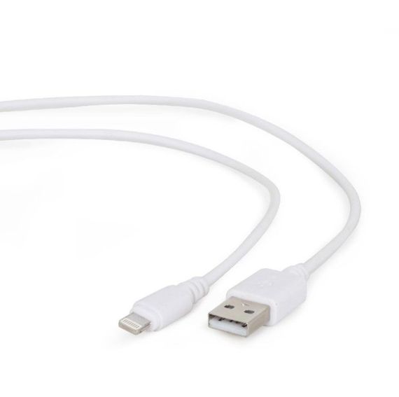 Кабель Cablexpert CC-USB2-AMLM-W-0.1M , USB 2.0 AM-папа/Lightning, 0.1 м. | Зображення 1