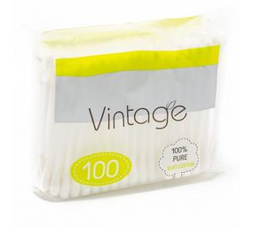 Ватні палички Vintage пакет, 100 шт