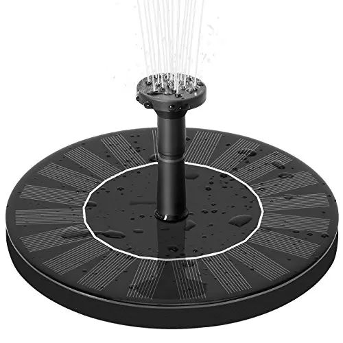 Фонтан на солнечной панели круглый 130 мм макс. высота до 60 см | Зображення 3