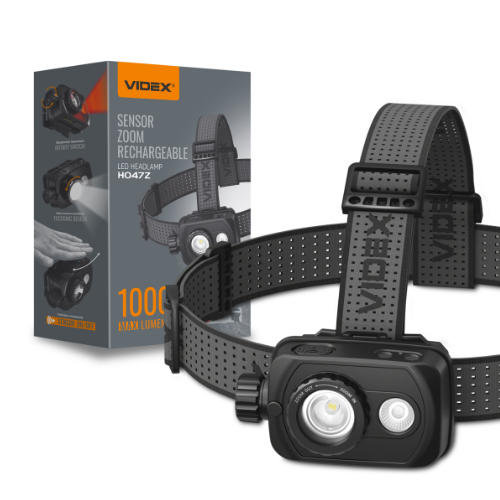 Ліхтарик LED налобний 1000Lm 5000К VLF-H047Z Videx