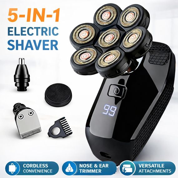 Электрическая бритва для мужчин 5 в 1 Electric Shaver | Зображення 1
