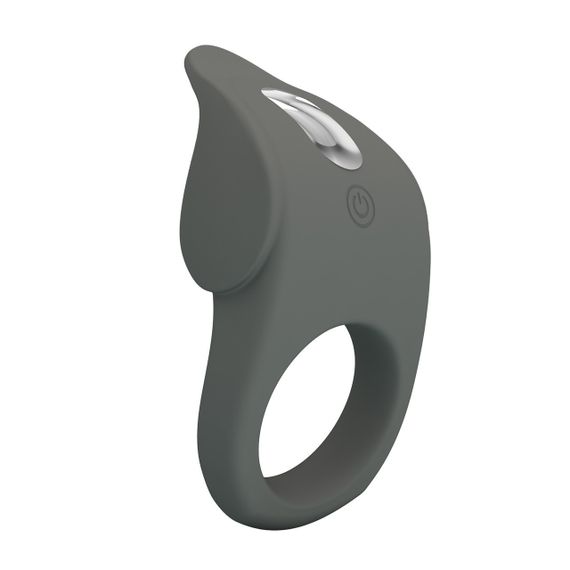 Эрекционное виброкольцо PRETTY LOVE Master Ring силиконовое, серое, 8.7 х 5 см Sex Aura | Зображення 3