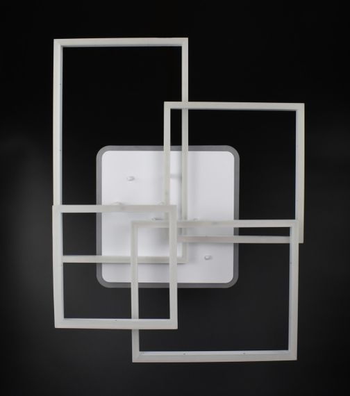 Люстра світлодіодна стельова LED світильник для квартири на стелю лед з пультом 26100 Білий 17х56х71 см.