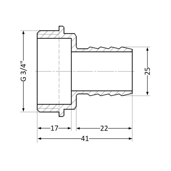 Штуцер Thermo Alliance Standart 25х3/4" НР SD4272025 | Зображення 1