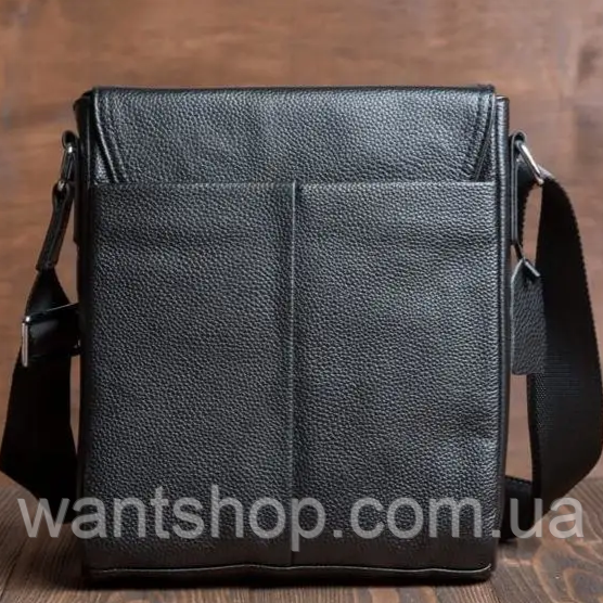 Сумка-барсетка из натуральной кожи Tiding Bag TM-49482 Черная | Зображення 2