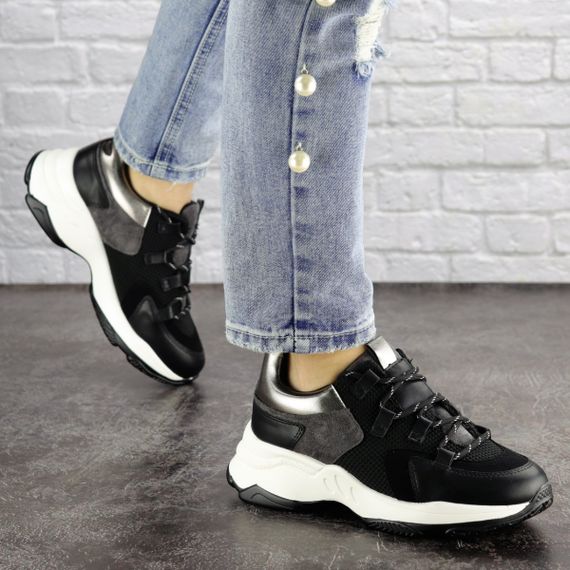 Женские кроссовки Fashion Bruiser 1659 37 размер 235 см Черный | Зображення 9