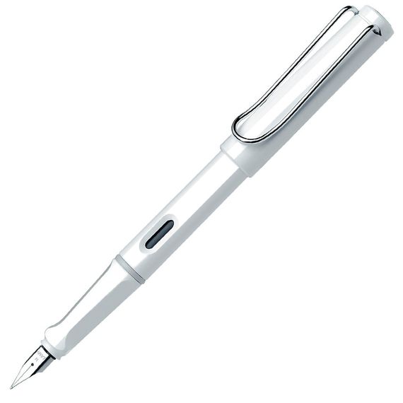 Перьевая ручка Lamy Safari, корпус белый, экстра-тонкое (EF)