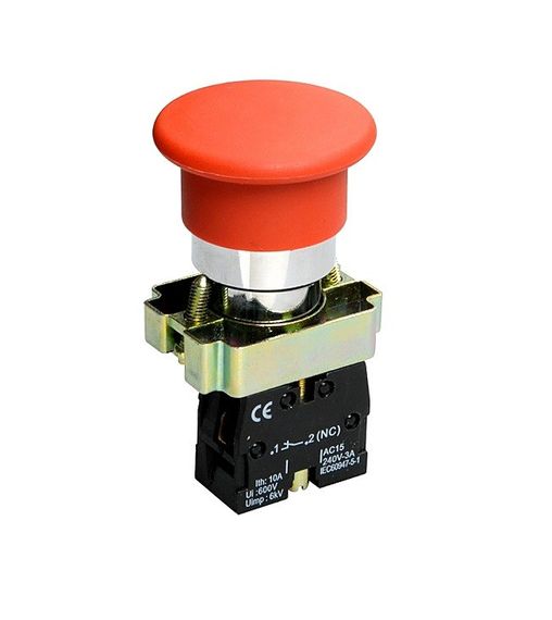 Кнопка XB2-BC42 1NO "гриб" без підсвічування червоний Ny95500280