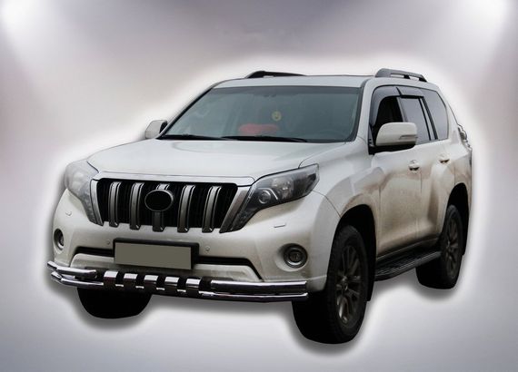 Передняя защита F3-31 (нерж) для Toyota Land Cruiser Prado 150 | Зображення 3