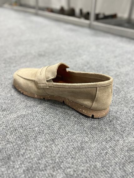 Замшевые мужские лоферы Luciano Bellini Бежевый 41 размер | Зображення 6