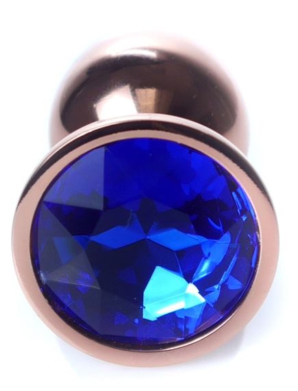 Анальний затор Boss Series - Jewellery Red Gold PLUG Dark Blue S, BS6400114 sexstyle | Зображення 1