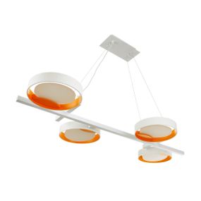 Светильник потолочный подвесной BR-01 666S/4 LED 20W NW WH/G