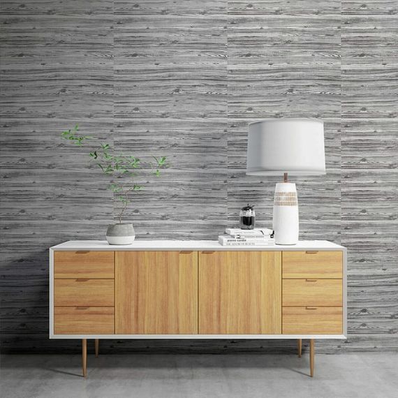 Самоклеюча 3D панель під дерево кольору зебри Sticker Wall 2800х700х3мм | Зображення 7