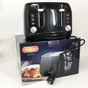 Тостер для кухни бытовой Magio, Качественный электрический тостер на 4 ломтика, Хорошая тостерница IR-44