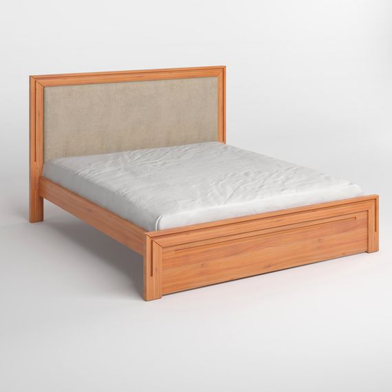 Двоспальне дерев&#039;яне ліжко Mebigrand Торонто Т4 Яблуня/Аляска 23 (бежевий) 160х200 см (MBG-8748) | Зображення 1