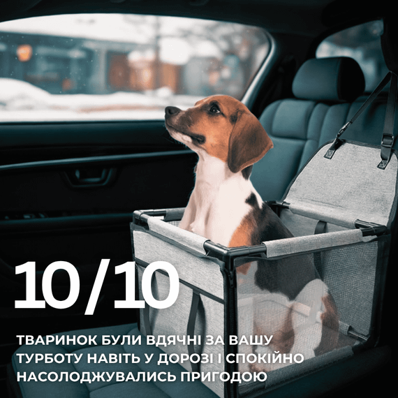 Сумка Переноска в Авто для Собак Сидіння Автокрісло Складне в Машину Для Транспортування Тварин | Зображення 4