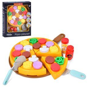 Детский набор продуктов "Пицца" RPF881 нож, съемные продукты, 29 предметов