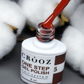 Однофазний гель лак Crooz One Step Gel Polish №05 (насичений бордовий) 8мл