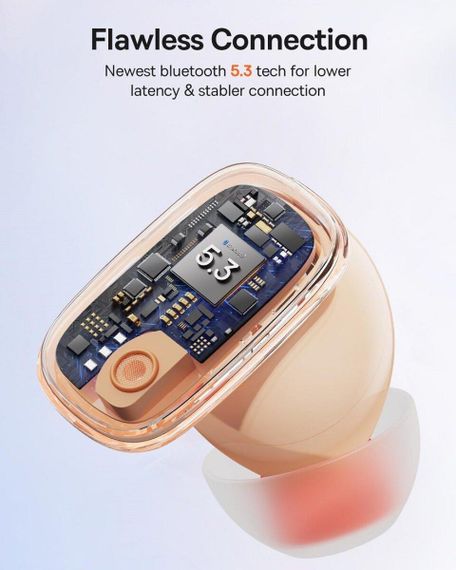 Беспроводные наушники Baseus AirNora 2 True Wireless Earphones Gradient Orange | Зображення 5