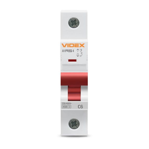Автоматичний вимикач RS4 1п 6А С 4,5кА VIDEX RESIST (VF-RS4-AV1C06) | Зображення 2