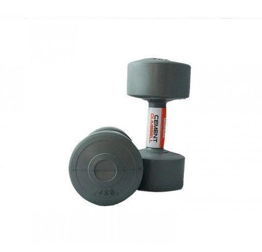 Гантелі пластикові пари LiveUP CEMENT DUMBELL сірий Уні 2х4кг LS2003-4
