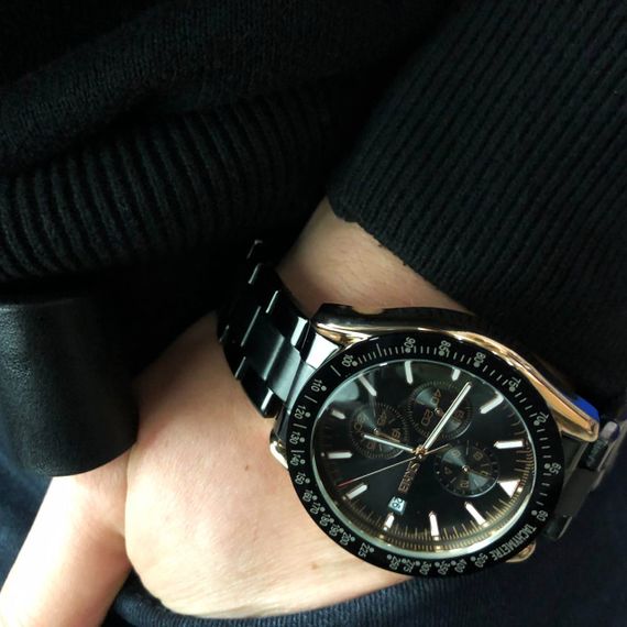 Чоловічі годинники класні SKMEI 9253RGBK, Сталеві чоловічі кварцові годинники Круті DV-80 | Зображення 1