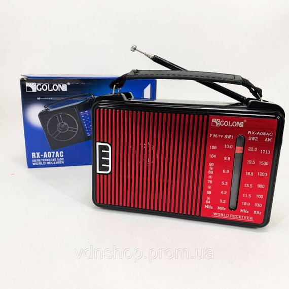 Найпростіший радіоприймач GOLON, Радіоприймач ретро AM FM, що працює від мережі зручний BO-33 | Зображення 2
