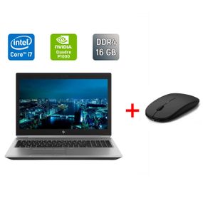 Мобильная рабочая станция Б-класс HP ZBook 15 G5 / 15.6" (1920x1080) IPS / Intel Core i7-8850H (6 (12) ядра по 2.6 - 4.3 GHz) / 16 GB DDR4 / 500 GB SSD / nVidia Quadro P1000, 4 GB GDDR5, 256-bit / TouchID / WebCam / HDMI б/у + Подарок Мышь / USB