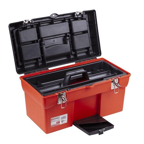 Ящик для інструментів з металевими замками 19" 483*242*240 мм INTERTOOL BX-1119 | Зображення 1