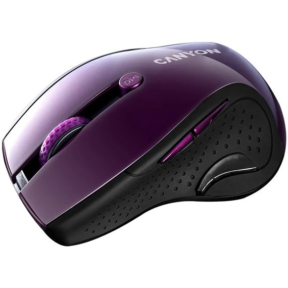 Мышь компьютерная безпроводная Canyon CNS-CMSW01P Purple фиолетовая | Зображення 2