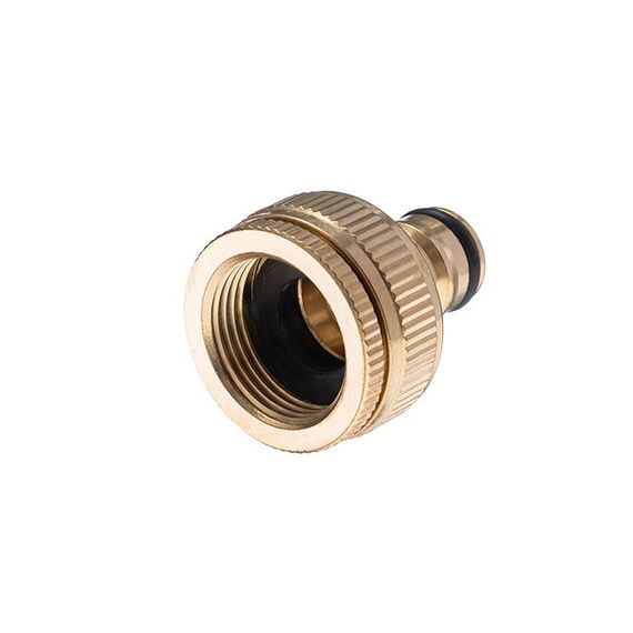 Адаптер латунний на конектор 1/2" з внутрішньою різзю 3/4" і 1" STORM INTERTOOL GE-12111 | Зображення 1