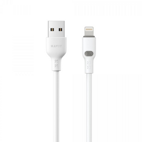 Кабель USB QC Lightning Havit HV-CB6283 2,4A білий