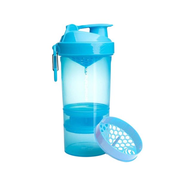 Спортивний шейкер SmartShake Original2GO 600ml Neon Blue | Зображення 1