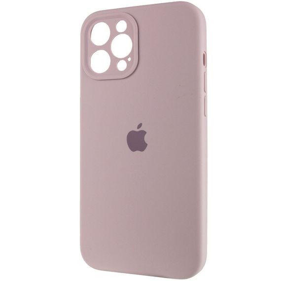 Чехол Silicone Case Full Camera Protective (AA) для Apple iPhone 12 Pro Max (6.7") Серый / Lavender | Зображення 2